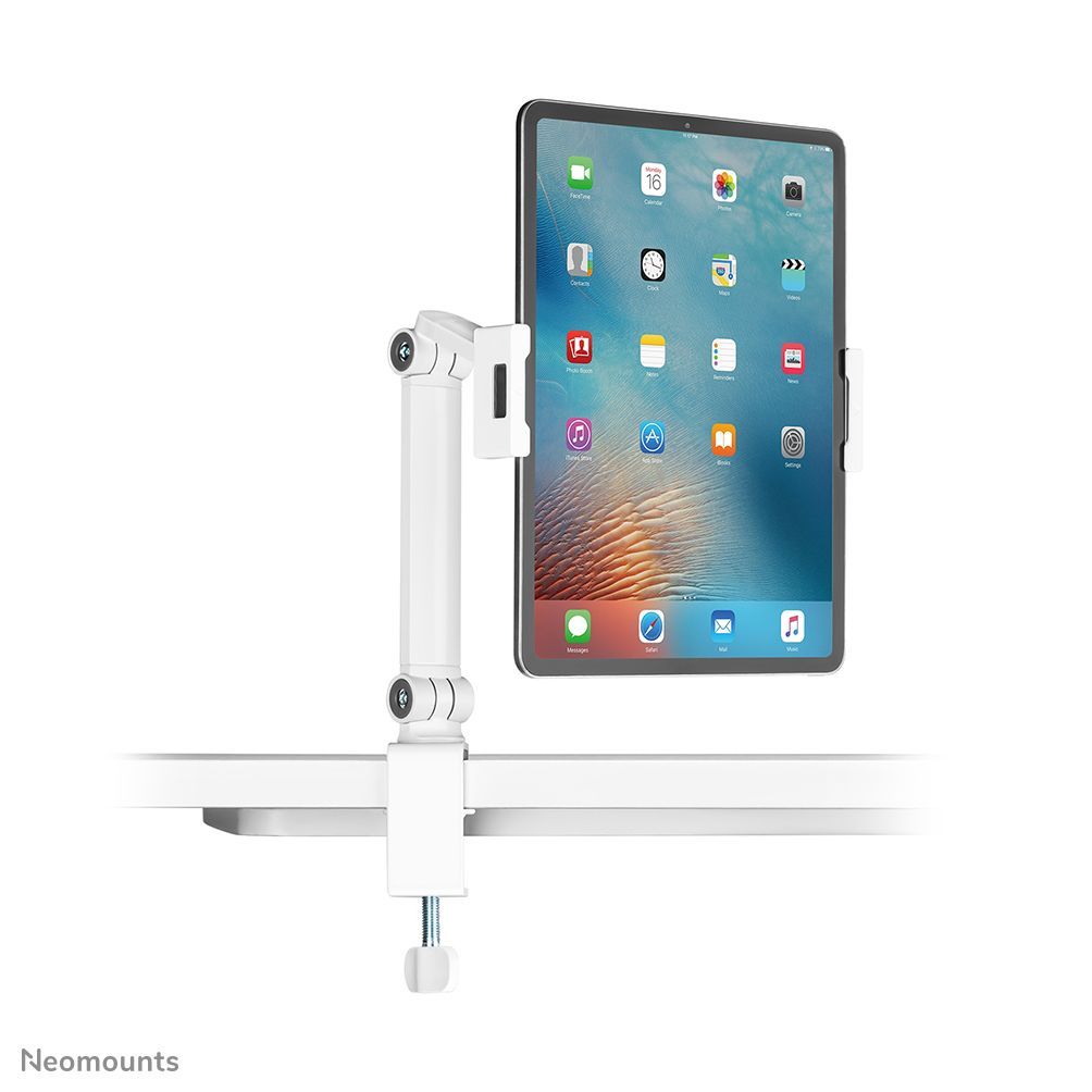Neomounts DS15-545WH1 Morsetto da tavolo porta tablet 4.7-12.9" - universale - mobilità completa [DS15-545WH1]