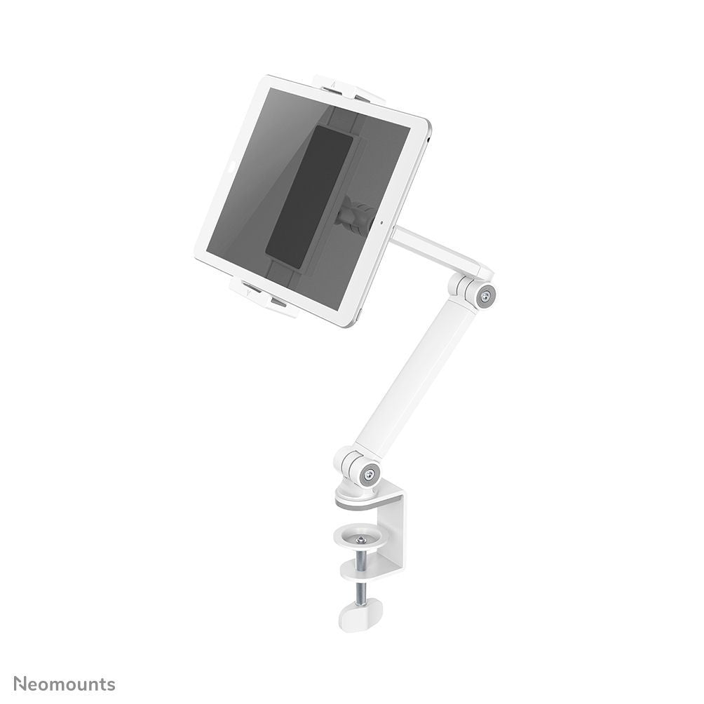 Neomounts DS15-545WH1 Morsetto da tavolo porta tablet 4.7-12.9" - universale - mobilità completa [DS15-545WH1]