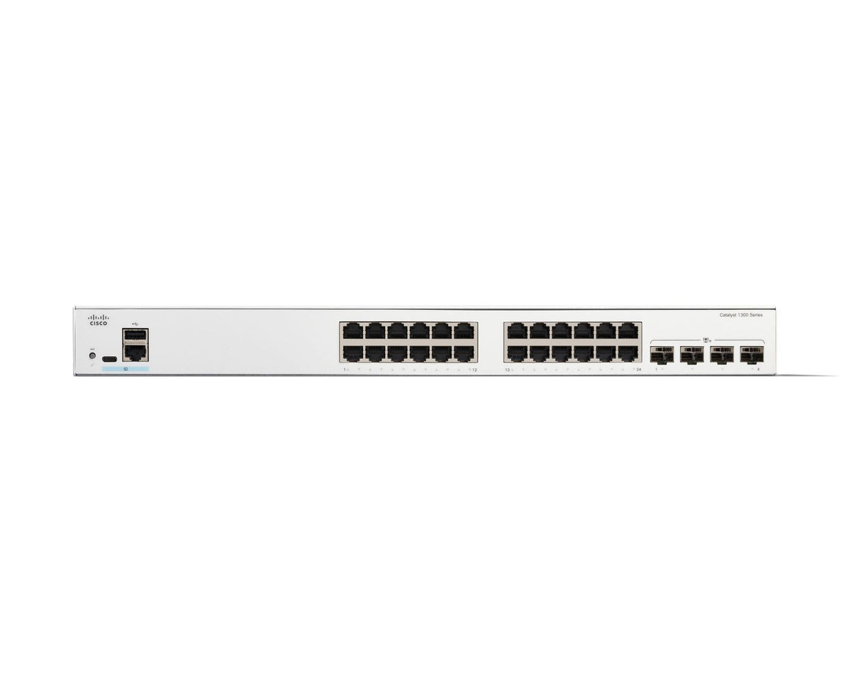 Cisco C1300-24T-4X switch di rete Gestito L2/L3 Gigabit Ethernet (10/100/1000) Bianco [C1300-24T-4X]