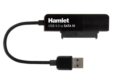 Hamlet Adattatore USB 3.0 to SATA III per collegare hard disk p SSD a pc [XADU3SATA]