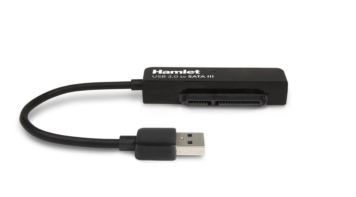 Hamlet Adattatore USB 3.0 to SATA III per collegare hard disk p SSD a pc [XADU3SATA]
