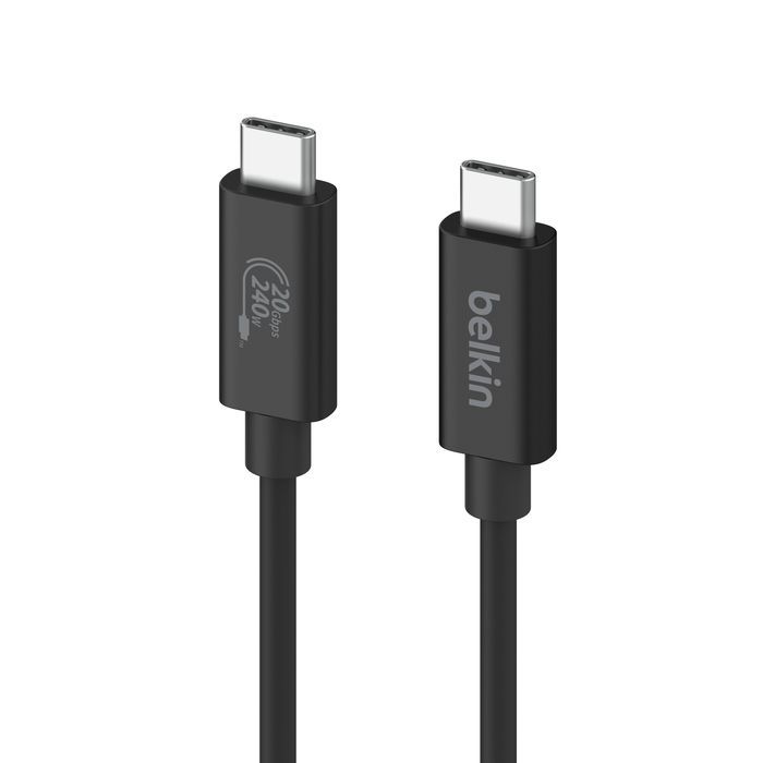 Belkin INZ004BT2MBK cavo USB USB4 Gen 2x2 2 m USB C 20 Gbit/s 240 W Nero [INZ004BT2MBK]