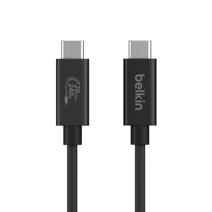 Belkin INZ004BT2MBK cavo USB USB4 Gen 2x2 2 m USB C 20 Gbit/s 240 W Nero [INZ004BT2MBK]