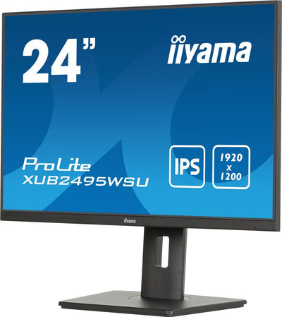 iiyama ProLite XUB2495WSU-B7 Monitor PC 61,2 cm (24.1") 1920 x 1200 Pixel WUXGA LED Nero [XUB2495WSU-B7]