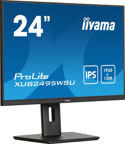 iiyama ProLite XUB2495WSU-B7 Monitor PC 61 cm (24") 1920 x 1200 Pixel 4K Ultra HD LED Nero [XUB2495WSU-B7]