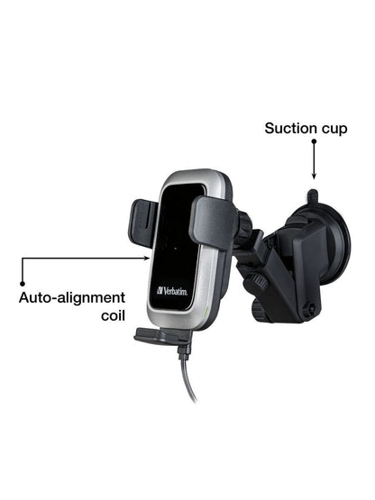 Verbatim FWC-03 Pro Qi Fast Wireless Autoladegert retail Nero [49554]