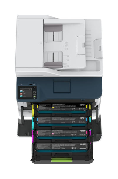 Xerox C235 A4 22 ppm Copia/Stampa/Scansione/Fax wireless con stampa fronte/retro PS3 PCL5e/6 ADF 2 vassoi Totale 251 fogli [C235V_DNI]