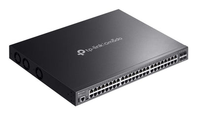 TP-Link - SG5452XMPP - Omada 48-Port Gigabit Stackable Lite L3 Managed PoE++ Switch with 4 10G Slots, 40 Gigabit PoE+ Ports, 8 Gigabit PoE++ Ports (up to 90 W/port), 4 10G SFP+ Slots, RJ45/ USB Typ [SG5452XMPP]