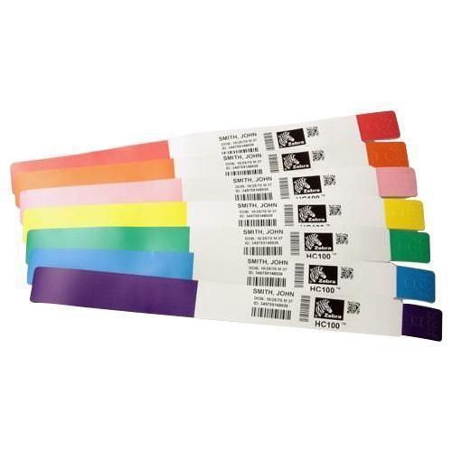 Zebra Z-Band Splash Wristband Bianco Etichetta per stampante autoadesiva [10012717-7K]