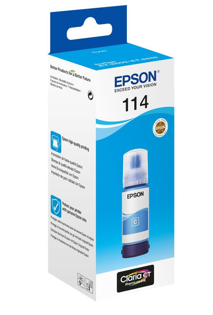 Epson 114 EcoTank Cyan ink bottle [C13T07B240]
