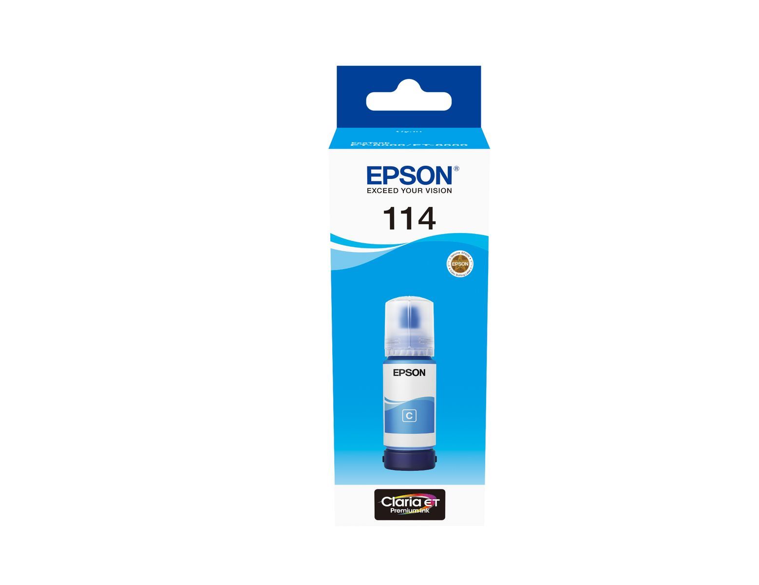 Epson 114 EcoTank Cyan ink bottle [C13T07B240]