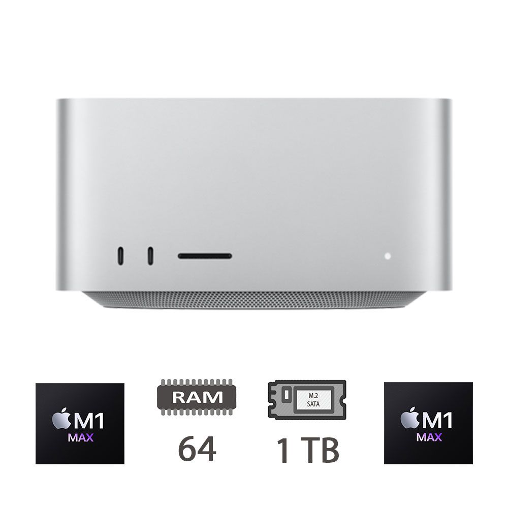 MAC STUDIO (2022)M1 MAX-10C/64/1TB/32C GPU/2Y [007639PCR-EU] - ITPartners