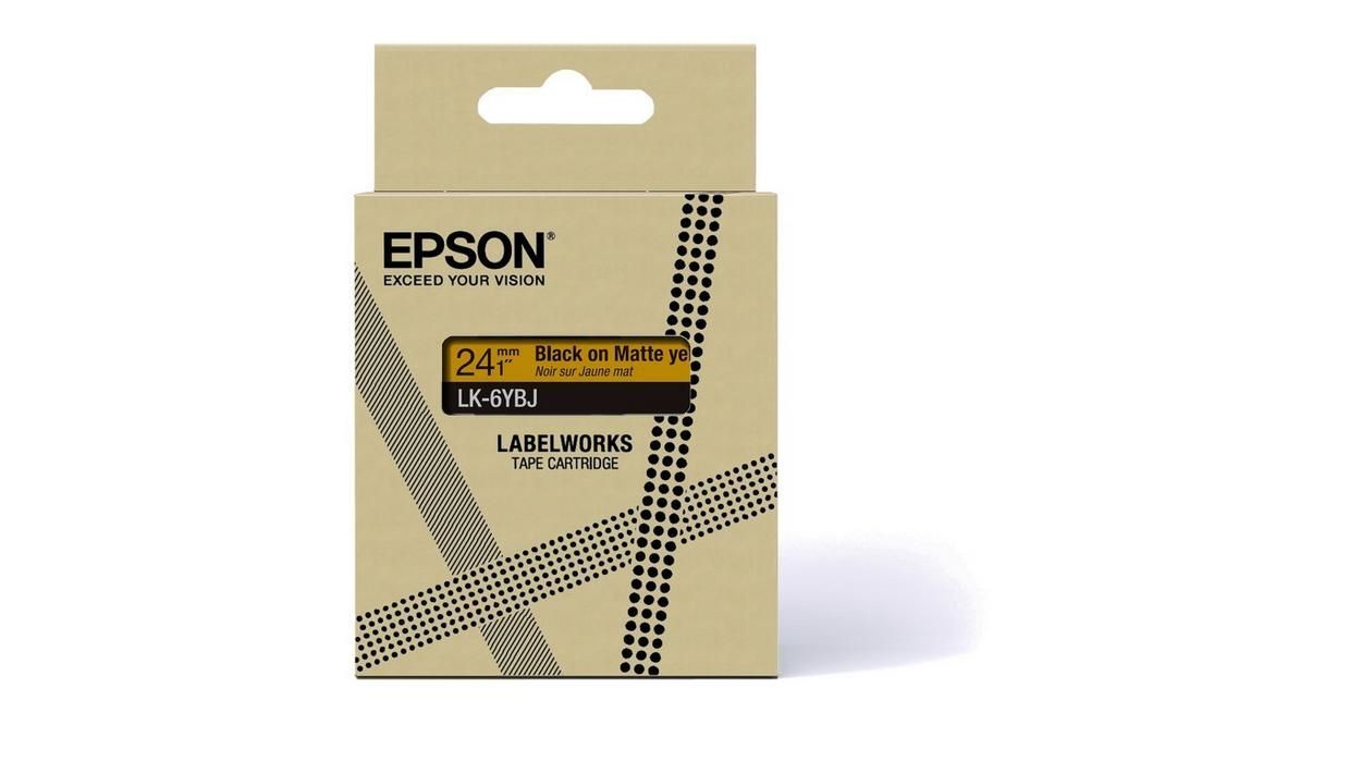 Epson C53S672076 nastro per etichettatrice Nero su giallo [C53S672076]
