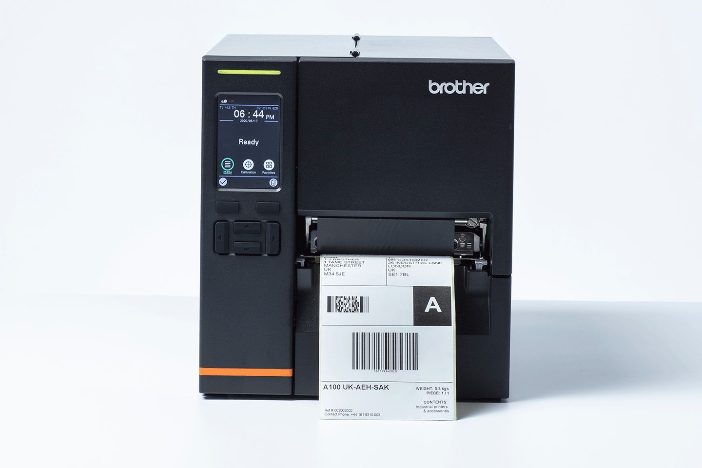 Brother TJ4021TN stampante per etichette (CD) Termica diretta/Trasferimento termico 203 x 203 DPI 254 mm/s Cablato Collegamento ethernet LAN [TJ4021TNZ1]
