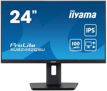 iiyama ProLite XUB2492QSU-B1 Monitor PC 60,5 cm (23.8") 2560 x 1440 Pixel Wide Quad HD LED Nero [XUB2492QSU-B1]