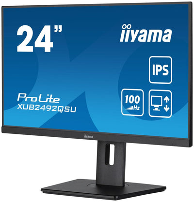 iiyama ProLite XUB2492QSU-B1 Monitor PC 60,5 cm (23.8") 2560 x 1440 Pixel Quad HD LED Nero [XUB2492QSU-B1]