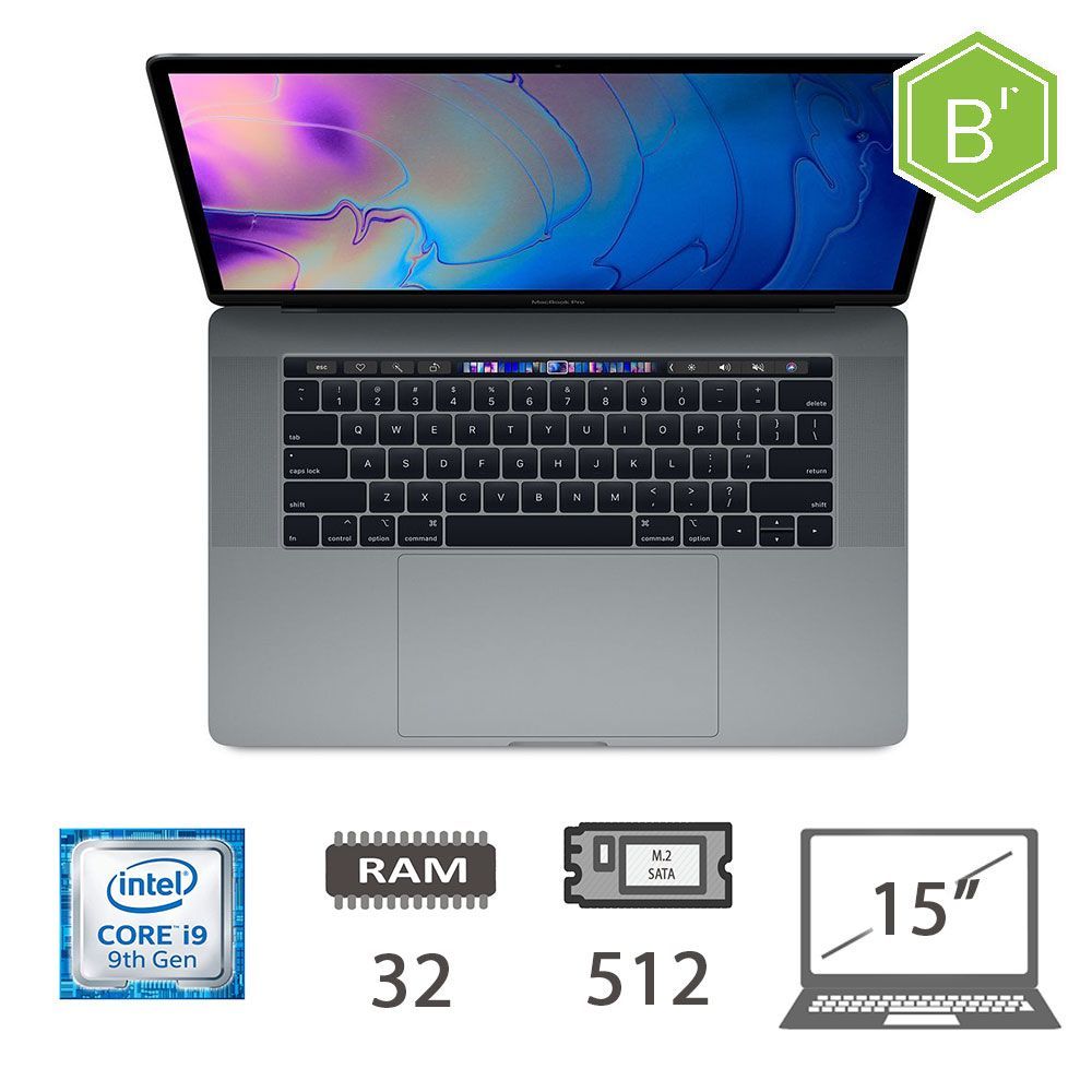 MBP 15,4 T.BAR(2019)I9-9980HK/32/512/SG/2Y - B [006429PCR-EU]