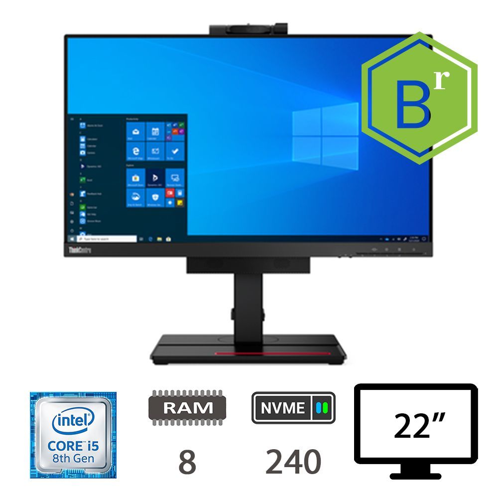 LENOVO TIO22 AIO I5-8500T/8/NVME240/21,5/W10P/2Y B [008357PCR-EU]