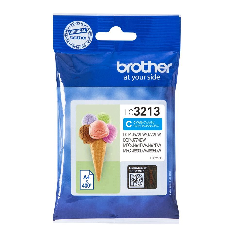Brother LC3213C cartuccia d'inchiostro 1 pz Originale Resa elevata (XL) Ciano [LC3213C]