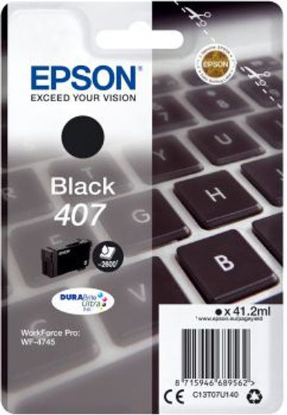 Epson WF-4745 cartuccia d'inchiostro 1 pz Compatibile Resa elevata (XL) Nero [C13T07U140]