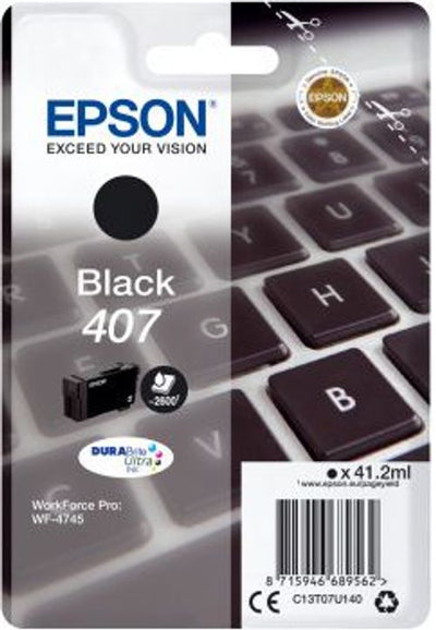 Epson WF-4745 cartuccia d'inchiostro 1 pz Originale Resa elevata (XL) Nero [C13T07U140]