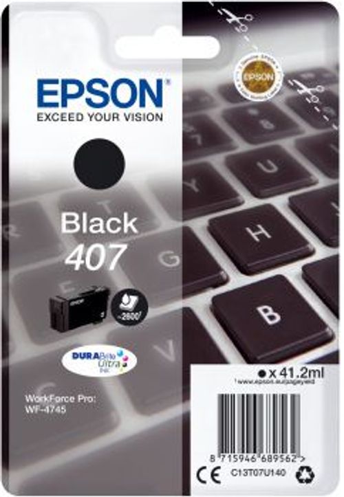 Epson WF-4745 cartuccia d'inchiostro 1 pz Compatibile Resa elevata (XL) Nero [C13T07U140]