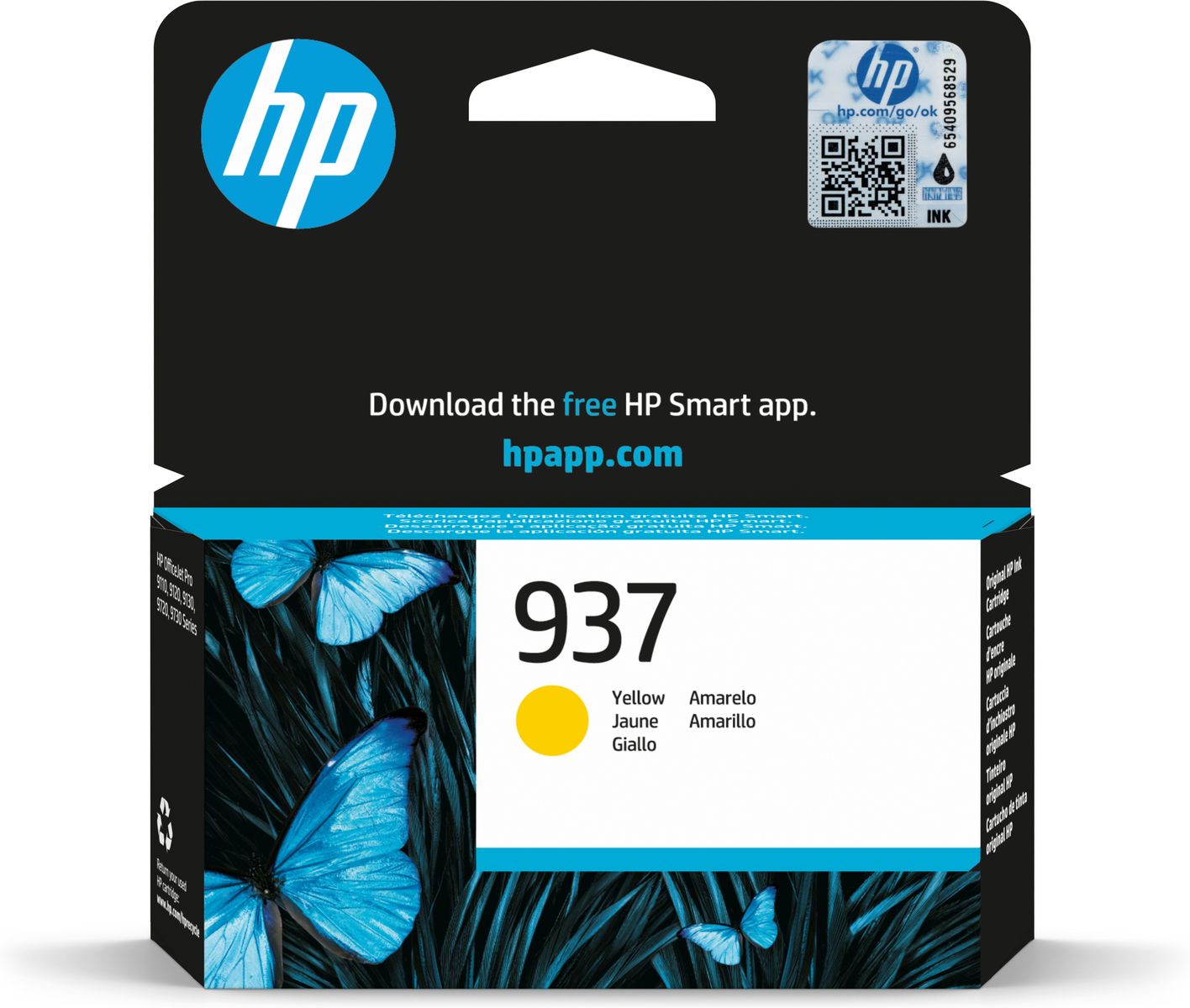 HP Cartuccia di inchiostro giallo originale 937 [4S6W4NE#301]