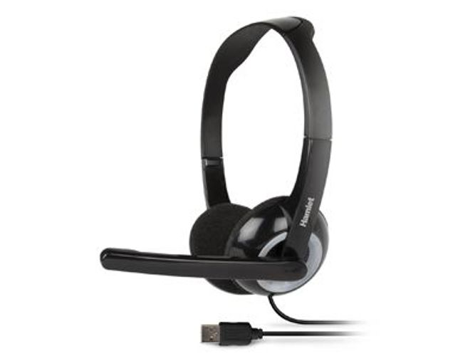 Hamlet Smart Headset cuffia per computer con microfono e connessione usb [HHEADMUS]