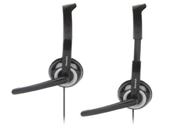 Hamlet Smart Headset cuffia per computer con microfono e connessione usb [HHEADMUS]