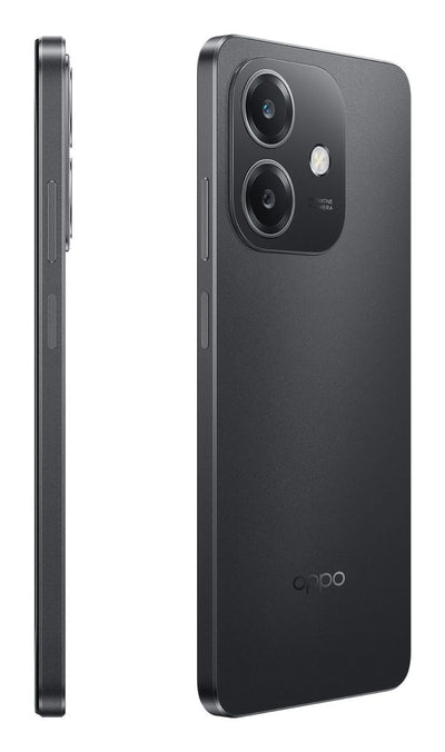 OPPO A40 Smartphone, Fotocamera AI 50MP, Selfie 5MP, Display 6.67 90HZ LCD HD+, 5100mAh, RAM 12 GB (6+6) + ROM 128GB, IP54, [Versione Italia], Sparkle Black [110010347163]