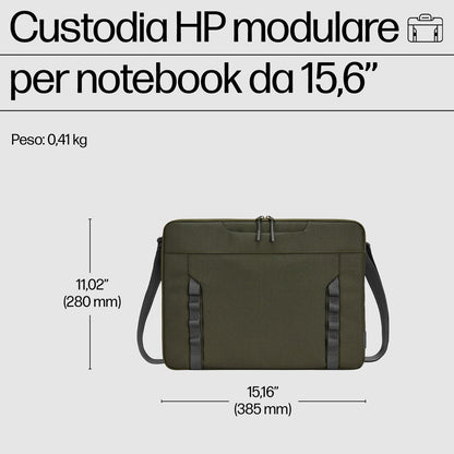 HP "Custodia modulare per laptop da 15,6 pollici" [9J498AA]