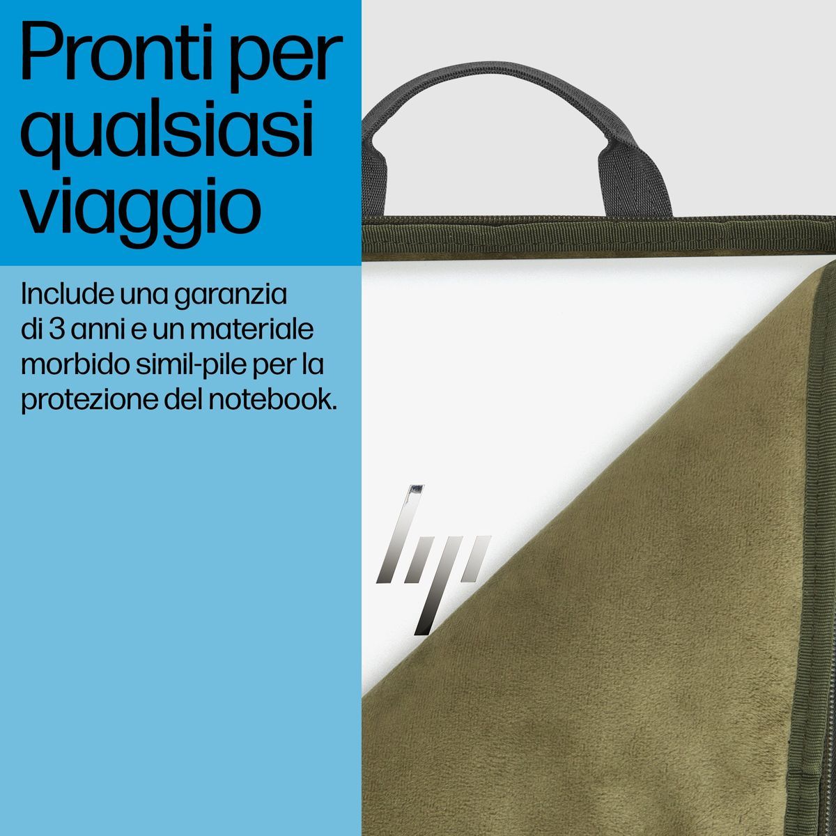 HP "Custodia modulare per laptop da 15,6 pollici" [9J498AA]