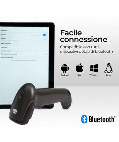 Vultech Barcode Wireless 2,4 Ghz Bluetooth LASER 1D [BC-06WBT]