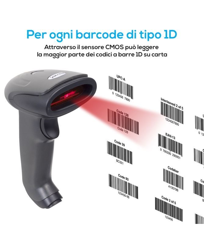 Vultech Barcode Wireless 2,4 Ghz Bluetooth LASER 1D [BC-06WBT]