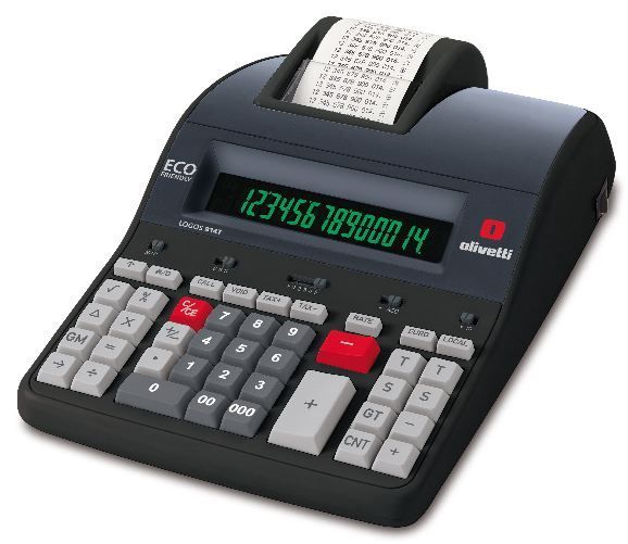 Olivetti Logos 914T calcolatrice Desktop Calcolatrice con stampa Nero [B5898]