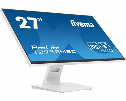iiyama ProLite T2752MSC-W1 Monitor PC 68,6 cm (27") 1920 x 1080 Pixel Full HD LED Touch screen Bianco [T2752MSC-W1]