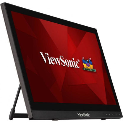Viewsonic TD1630-3 Monitor PC 39,6 cm (15.6") 1366 x 768 Pixel HD LCD Touch screen Multi utente Nero [TD1630-3]