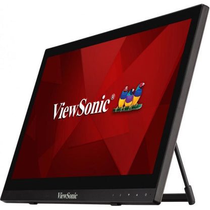 Viewsonic TD1630-3 Monitor PC 39,6 cm (15.6") 1366 x 768 Pixel HD LCD Touch screen Multi utente Nero [TD1630-3]