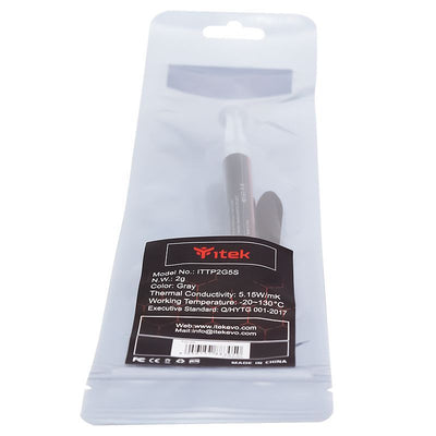 itek TG-25 compontente del dissipatore di calore Pasta termica 5,15 W/mK 2 g [ITTP2G5S]