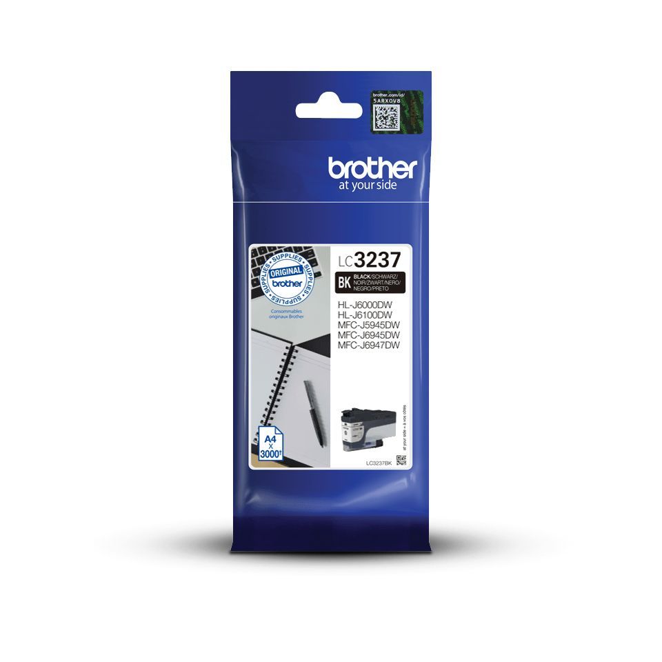 Brother LC3237BK cartuccia d'inchiostro 1 pz Originale Resa standard Nero [LC3237BK]