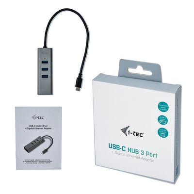 i-tec Metal C31METALG3HUB pannello drive bay Grigio [C31METALG3HUB]