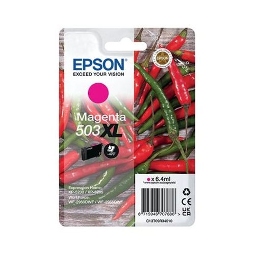 Epson Singlepack Magenta 503XL Ink [C13T09R34010]
