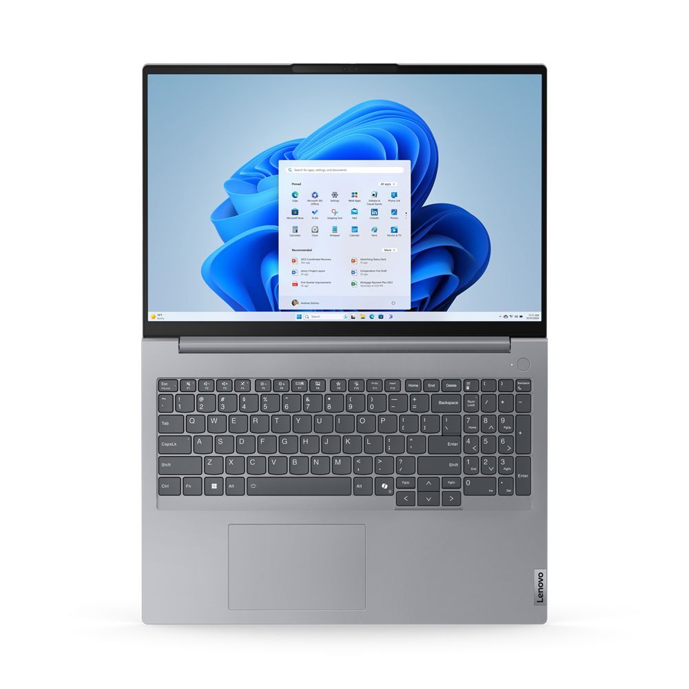 Lenovo ThinkBook 16 Intel Core Ultra 7 155H Computer portatile 40,6 cm (16") WUXGA 16 GB LPDDR5-SDRAM 512 GB SSD Wi-Fi 6E (802.11ax) Windows 11 Pro Grigio [21MS004NIX]