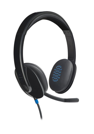 Logitech 981-000480 cuffia e auricolare Cablato A Padiglione Ufficio USB tipo A Nero [981-000480]