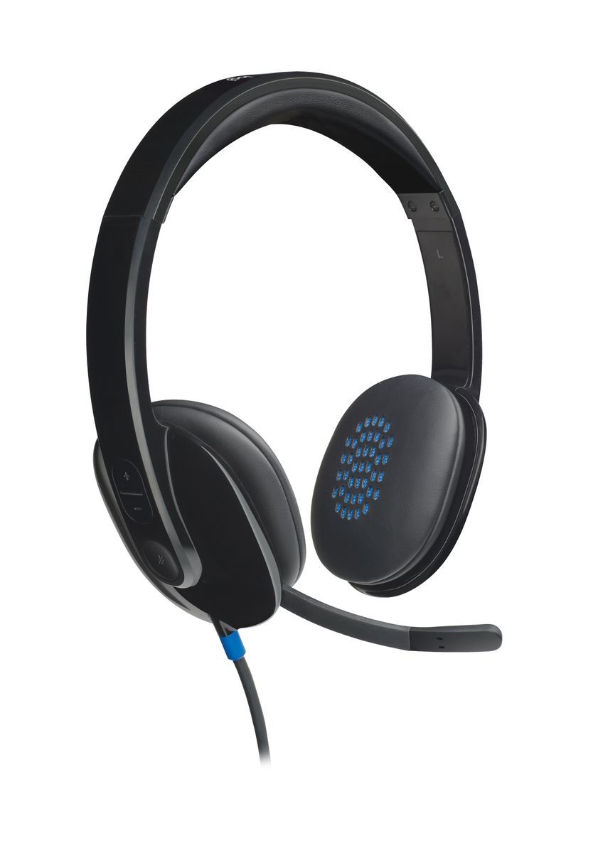 Logitech 981-000480 cuffia e auricolare Cablato A Padiglione Ufficio USB tipo A Nero [981-000480]