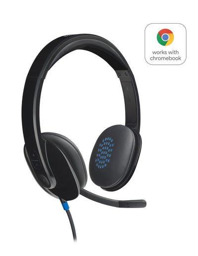Logitech 981-000480 cuffia e auricolare Cablato A Padiglione Ufficio USB tipo A Nero [981-000480]