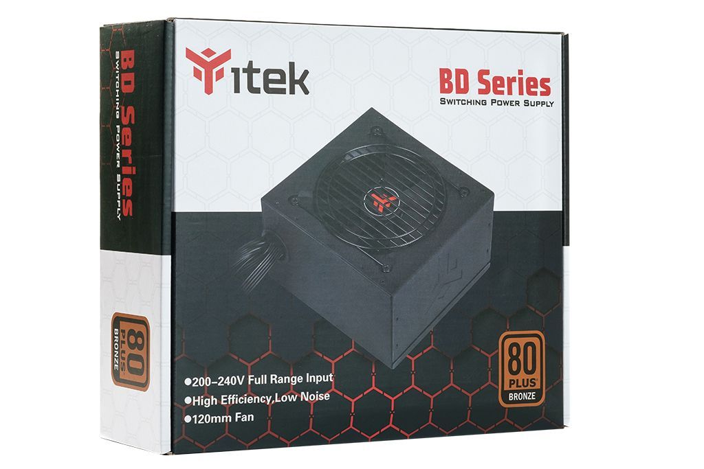 itek BD500 alimentatore per computer 500 W 24-pin ATX ATX Nero [ITPSEBD500]
