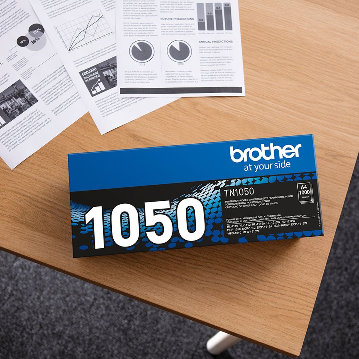 Brother TN-1050 toner 1 pezzo(i) Originale Nero [TN1050]