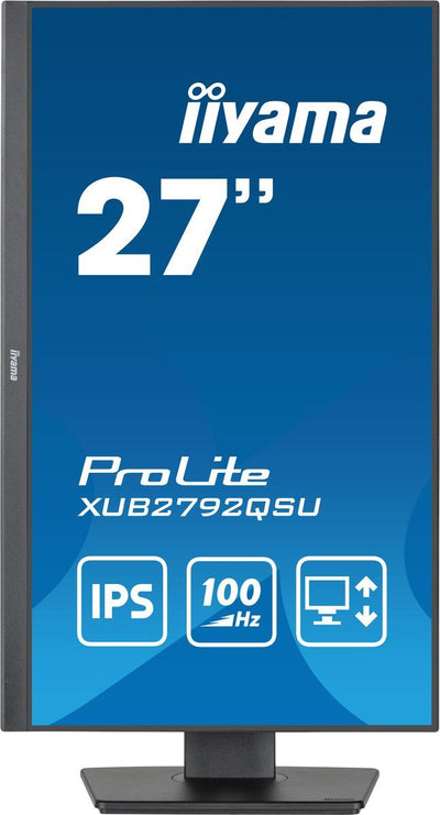 iiyama ProLite XUB2792QSU-B6 Monitor PC 68,6 cm (27") 2560 x 1440 Pixel Full HD LED Nero [XUB2792QSU-B6]