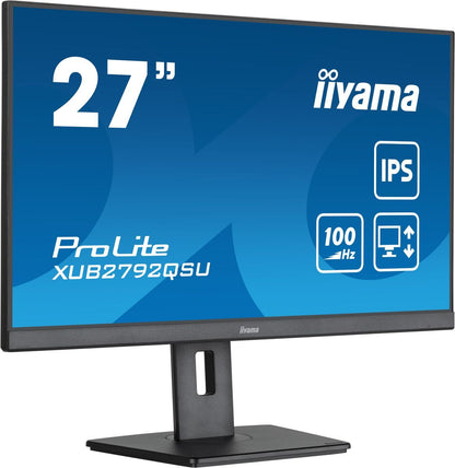 iiyama ProLite XUB2792QSU-B6 Monitor PC 68,6 cm (27") 2560 x 1440 Pixel Full HD LED Nero [XUB2792QSU-B6]